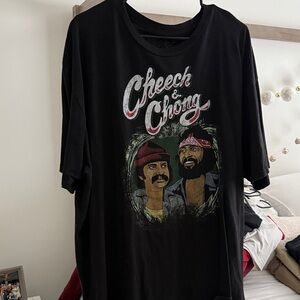 Cheech & Chong Black Graphic T-Shirt